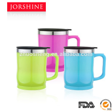 plastic inner stainless steel coffee mug cup 400ml BG012
